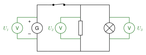 Loi tension circuit dérivation